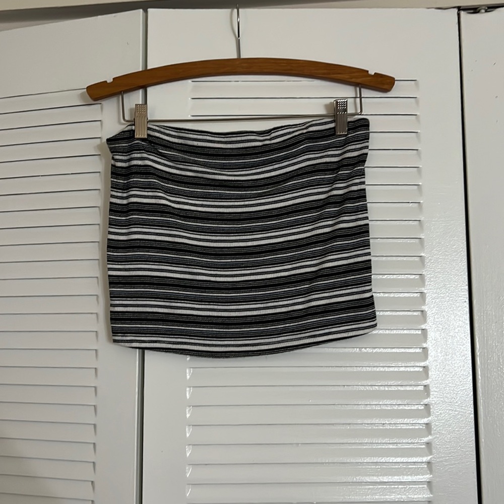 Striped tube top